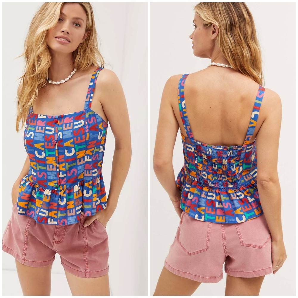 Anthologie  Farm Rio Fantastic Peplum Tank